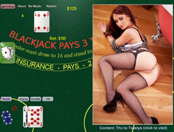 Strip Blackjack with Danielle play
